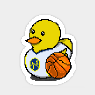 Warriors Basketball Rubber Duck 2 Sticker